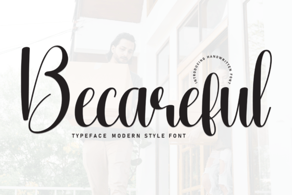 Becareful: The Handwritten Font for Crafters and Sellers