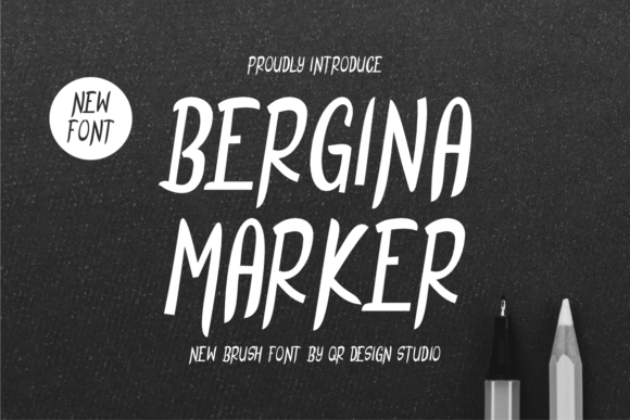 Bergina Marker: A Brush Font That Brings Authenticity to Brand Identity