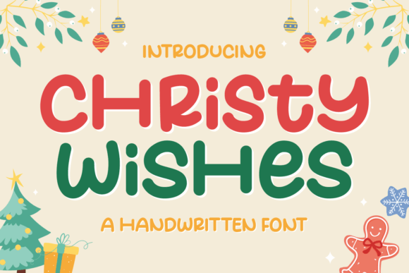 Christy Wishes: The Handwritten Typeface for Festive Campaigns