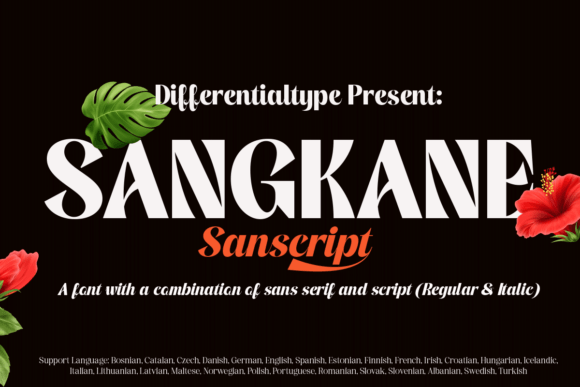 Elevating Editorial Design with the Sangkane Sanscript Typeface