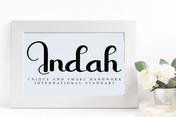Indah: The Elegant Script Font for Handmade Creations