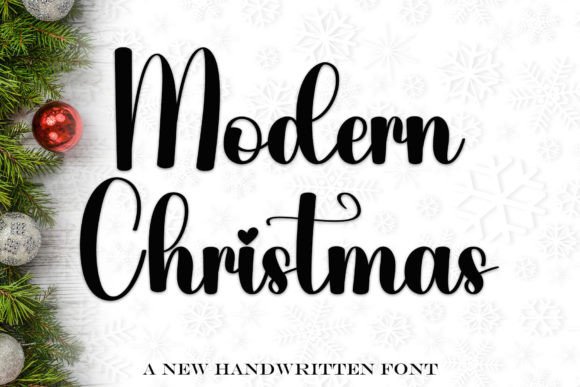 Modern Christmas: A Stylish Handwritten Typeface for Digital Branding
