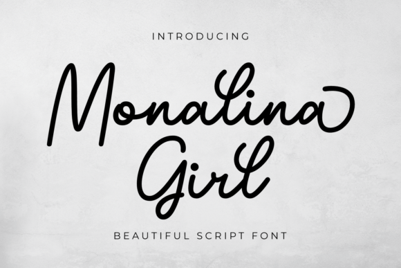 Monalina Girl: A Graceful Script Typeface for Editorial Design