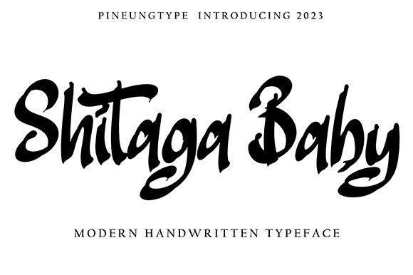 Shitaga Baby: The Handwritten Typeface for Warm Editorial Design