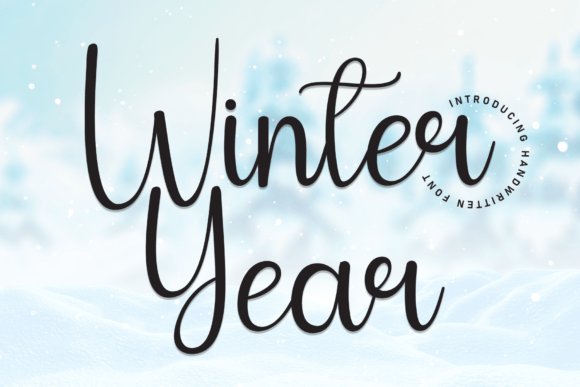 Winter Year: The Perfect Handwritten Display Font for Editorial Design